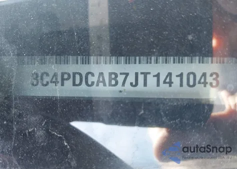 2018 Dodge Journey Se z USA, uszkodzony, nr VIN 3C4PDCAB7JT141043